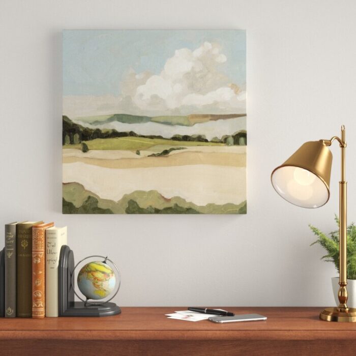 ” Cumulus Landscape II ” by Emma Scarvey Painting Print - Chic Decora