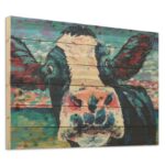 ” Curious Cow 2 Arte De Legno Digital Print “ - Chic Decora