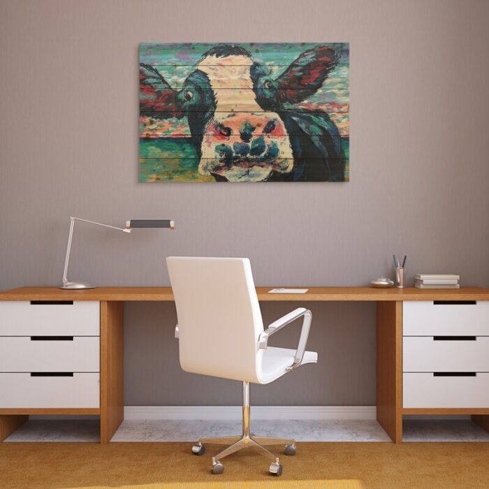 ” Curious Cow 2 Arte De Legno Digital Print “ - Chic Decora