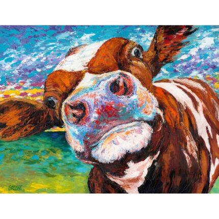 ” Curious Cow I “ - Chic Decora