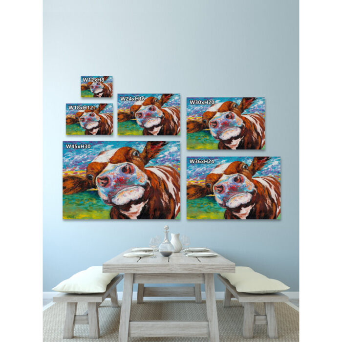 ” Curious Cow I “ - Chic Decora