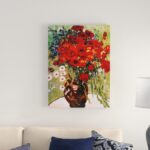 ” Daisies & Poppies ” by Vincent Van Gogh - Chic Decora