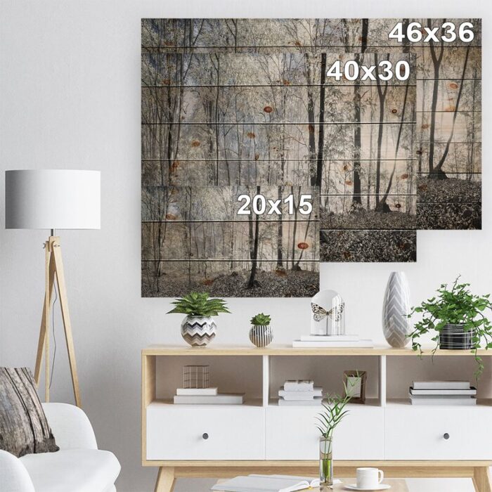 ” Dark Morning In Forest Panorama “ - Chic Decora