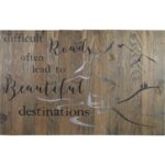 ” Difficult Roads Often Lead To Beautiful Destinations “ - Chic Decora