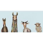 ” Donkey, Llama, Goat, Sheep ” by Eli Halpin - Chic Decora