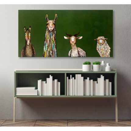 ” Donkey, Llama, Goat, Sheep ” by Eli Halpin - Chic Decora