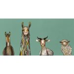 ” Donkey Llama Goat Sheep ” by Eli Halpin - Chic Decora