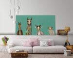 ” Donkey Llama Goat Sheep ” by Eli Halpin - Chic Decora