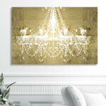 ” Dramatic Entrance Gold ” Painting Print - Chic Decora