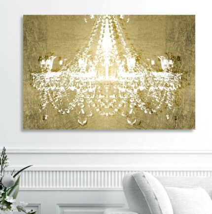 ” Dramatic Entrance Gold ” Painting Print - Chic Decora