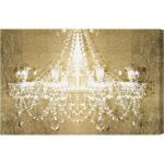 ” Dramatic Entrance Gold ” Painting Print - Chic Decora