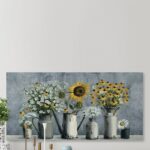 ” Eccentric Sunflower ” Painting Print - Chic Decora