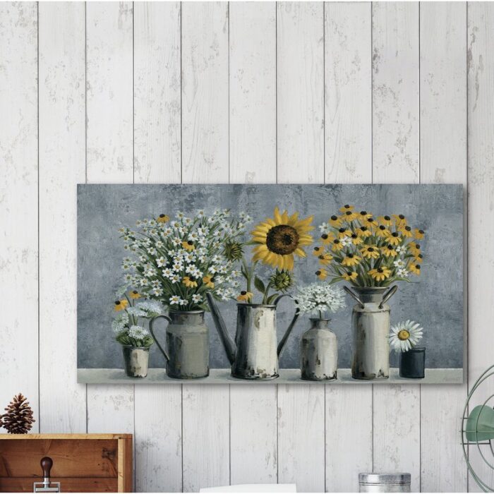 ” Eccentric Sunflower ” Painting Print - Chic Decora