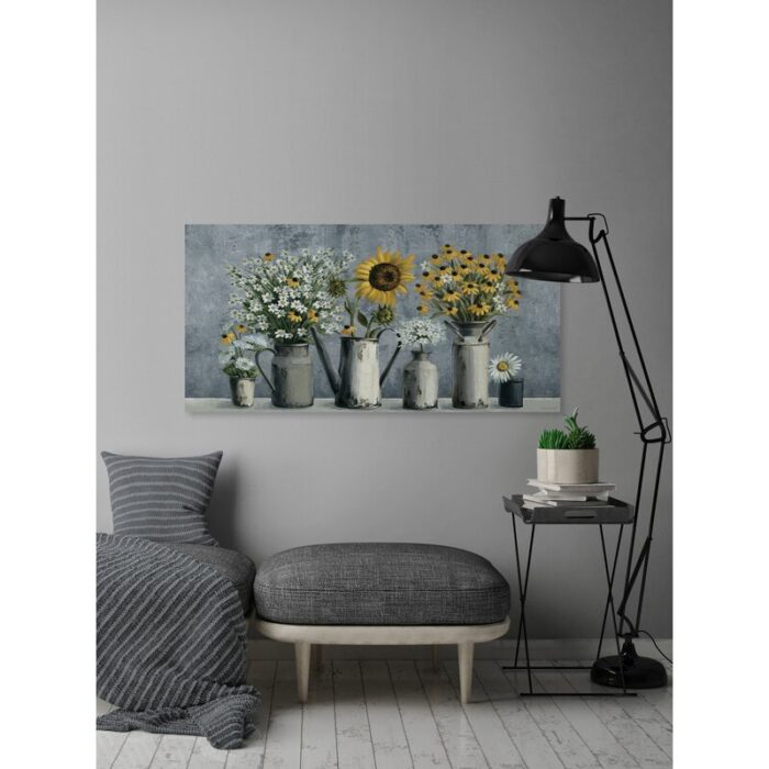 ” Eccentric Sunflower ” Painting Print - Chic Decora