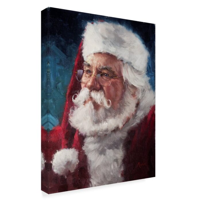 ” Elderly Santa Portrait ” by Meadowpaint - Chic Decora