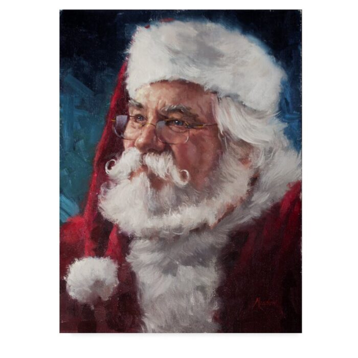 ” Elderly Santa Portrait ” by Meadowpaint - Chic Decora