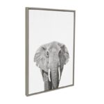 ” Elephant Animal Print Portrait ” by Simon Te Tai - Chic Decora