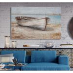 ” Embellished Whitewashed Boat “ - Chic Decora