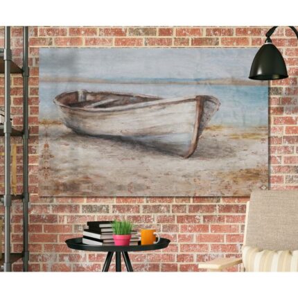 ” Embellished Whitewashed Boat “ - Chic Decora