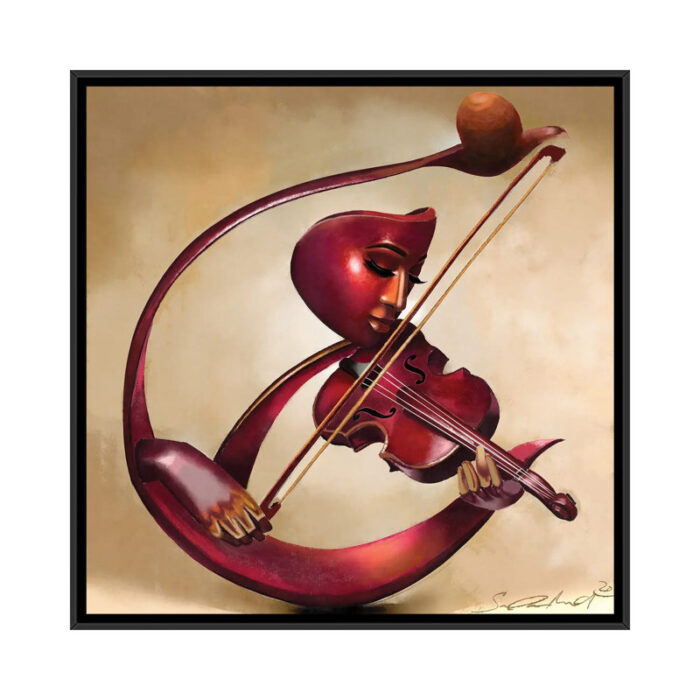 ” Ethereal Strings ” by Salaam Muhammad Painting Print - Chic Decora