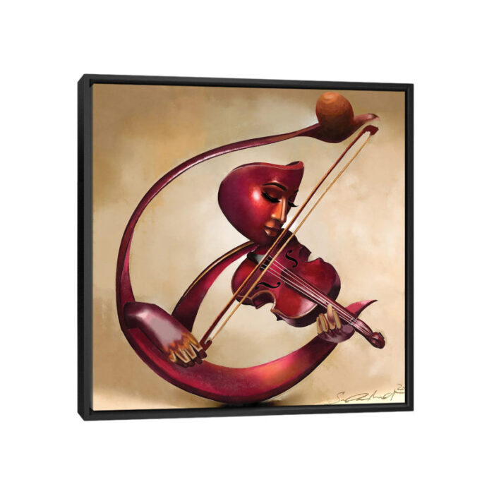 ” Ethereal Strings ” by Salaam Muhammad Painting Print - Chic Decora