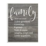 ” Family Definition Planked ” by Lettered And Lined - Chic Decora