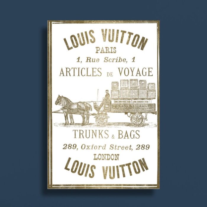 ” Fashion And Glam Articles De Voyage Gold Leaf Road Signs “ - Chic Decora