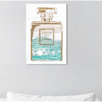 ” Fashion And Glam Coco Water Love, Glam Blue “ - Chic Decora