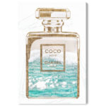 ” Fashion And Glam Coco Water Love, Glam Blue “ - Chic Decora