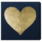 ” Fashion And Glam Ever After Blue And Gold Hearts “ - Chic Decora