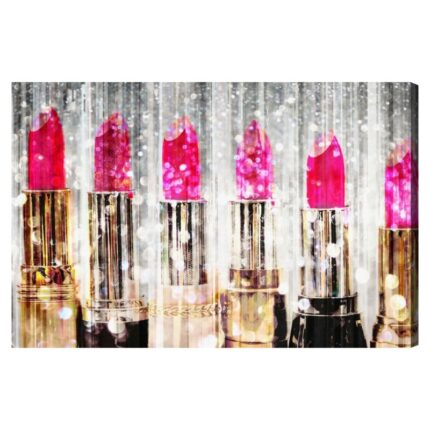 ” Fashion And Glam Lipstick Collection, Glam Pink ” by Oliver Gal - Chic Decora