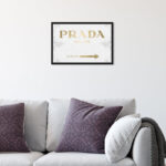 ” Fashion And Glam Milan Sign Contemporary Gold Road Signs “ - Chic Decora