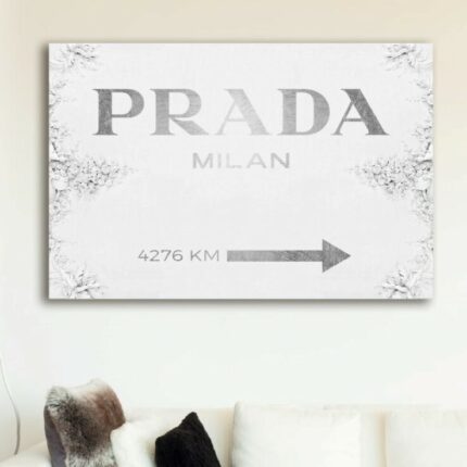 ” Fashion And Glam Milan Sign Contemporary Road Signs “ - Chic Decora