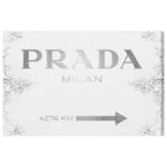 ” Fashion And Glam Milan Sign Contemporary Road Signs “ - Chic Decora