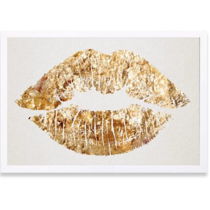 ” Fashion And Glam Solid Kiss Lips “ - Chic Decora