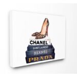 ” Fashion Book Set Leopard Pumps Heels ” by Amanda Greenwood - Chic Decora