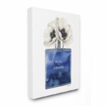 ” Fashion Designer Perfume Flower Blue Watercolor “ - Chic Decora