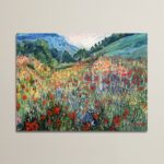 ” Field Of Wild Flowers ” Painting Print - Chic Decora