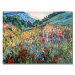 ” Field Of Wild Flowers ” Painting Print - Chic Decora