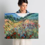 ” Field Of Wild Flowers ” Painting Print - Chic Decora