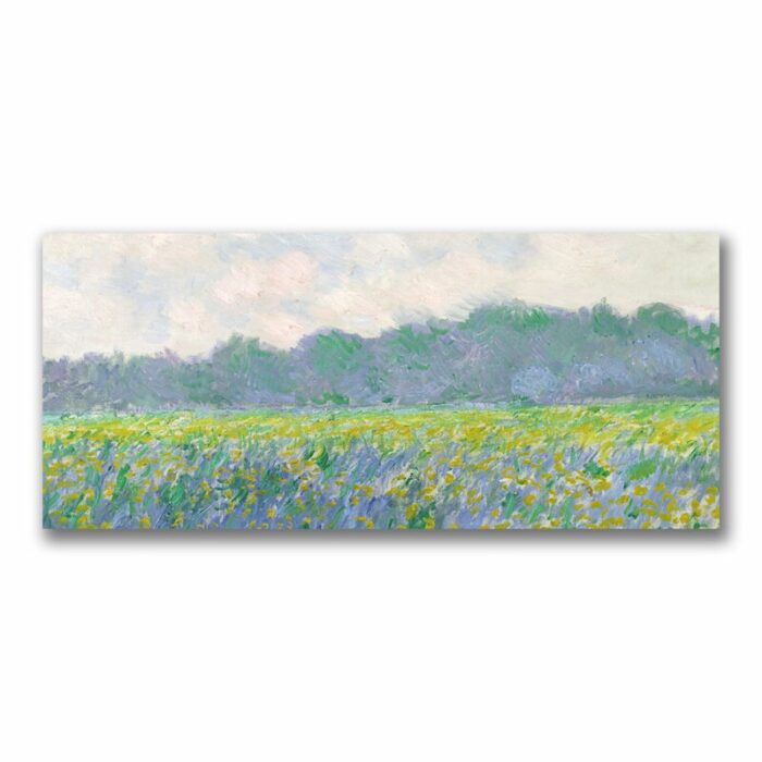 ” Field Of Yellow Irises At Giverny ” by Claude Monet - Chic Decora