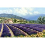 ” Fields Of Lavender ” by Michael Swanson Painting Print - Chic Decora