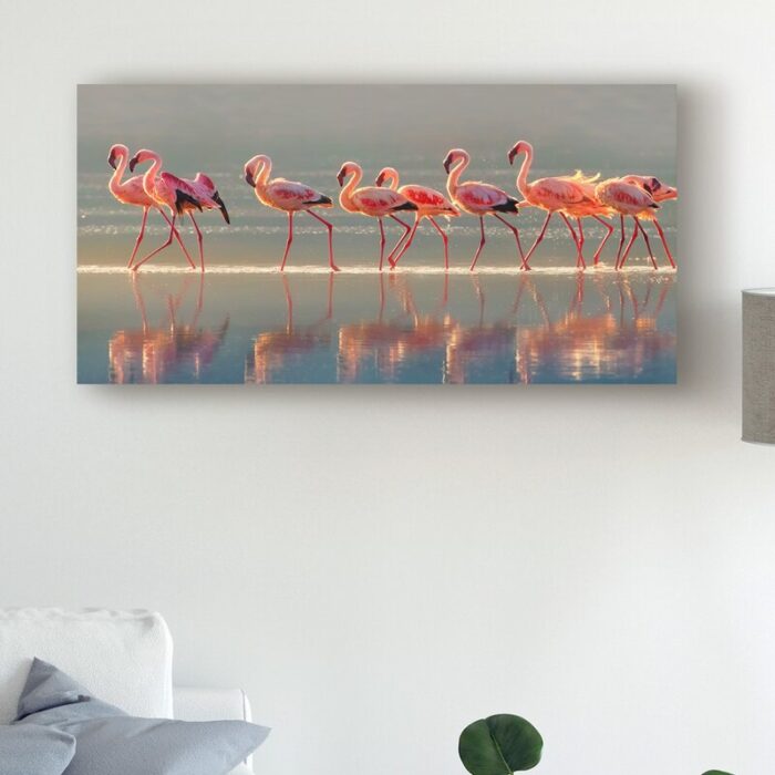 ” Flamingo Walk ” by Phillip Chang - Chic Decora