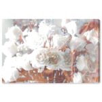 ” Floral And Botanical Rose Gold Feast, Glam White ” by Oliver Gal - Chic Decora