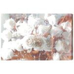 ” Floral And Botanical Rose Gold Feast, Glam White ” by Oliver Gal - Chic Decora