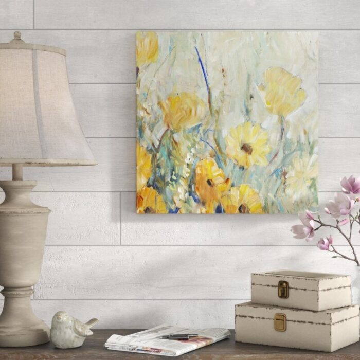 ” Floral Expression I ” by Timothy O’ Toole Painting Print - Chic Decora