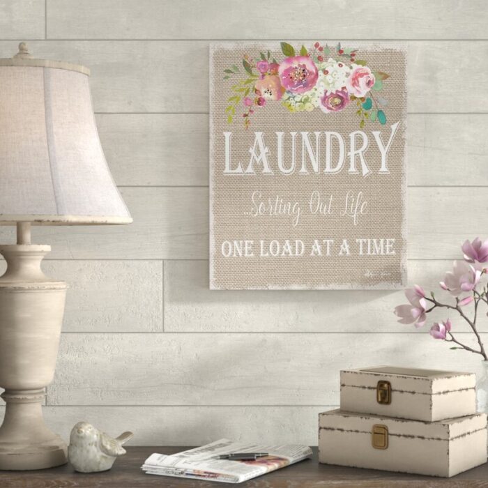 ” Floral Laundry Sorting Life “ - Chic Decora