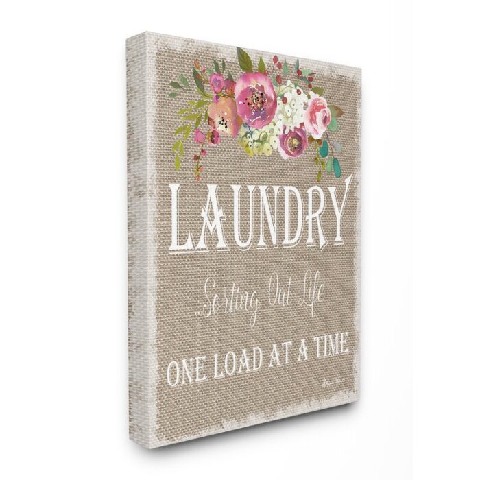 ” Floral Laundry Sorting Life “ - Chic Decora