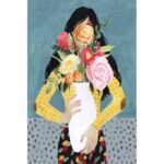 ” Flower Vase Girl II ” by Grace Popp Painting Print - Chic Decora