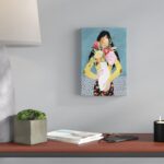 ” Flower Vase Girl II ” by Grace Popp Painting Print - Chic Decora